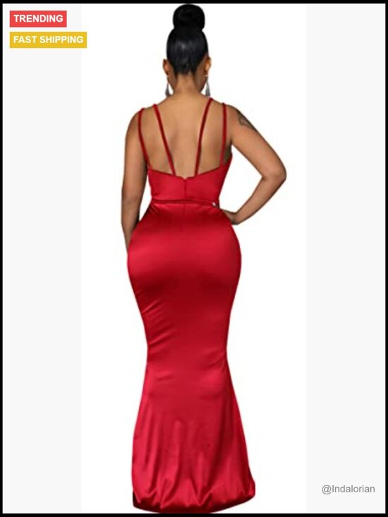 Polyester and Spandex One Shoulder Bodycon Formal Dress Mermaid Floor Length - Picture 3 of 7